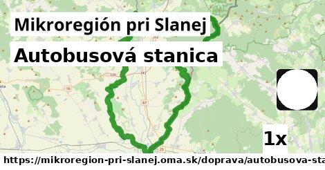 Autobusová stanica, Mikroregión pri Slanej