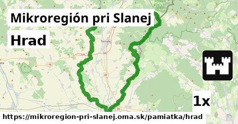 Hrad, Mikroregión pri Slanej