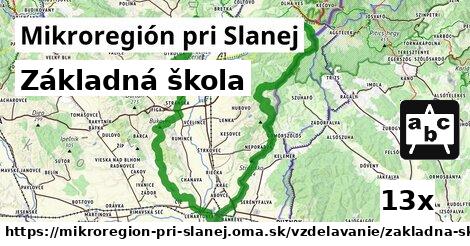 Základná škola, Mikroregión pri Slanej