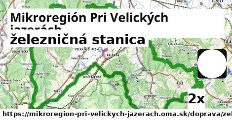 železničná stanica, Mikroregión Pri Velických jazerách