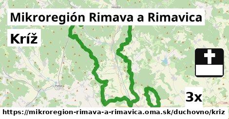 Kríž, Mikroregión Rimava a Rimavica