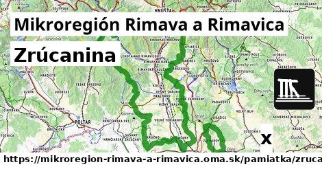 Zrúcanina, Mikroregión Rimava a Rimavica