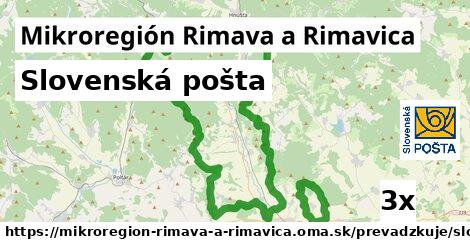 Slovenská pošta, Mikroregión Rimava a Rimavica