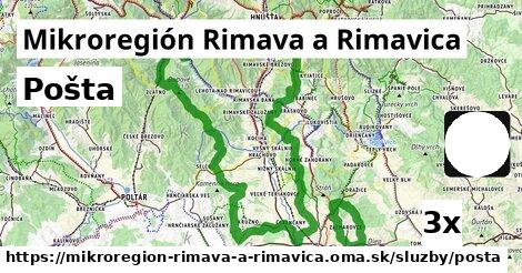 Pošta, Mikroregión Rimava a Rimavica