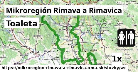 Toaleta, Mikroregión Rimava a Rimavica