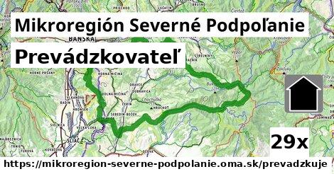 prevádzkovateľ v Mikroregión Severné Podpoľanie