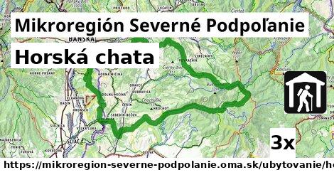 Horská chata, Mikroregión Severné Podpoľanie