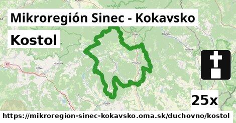 Kostol, Mikroregión Sinec - Kokavsko