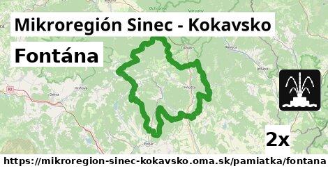 Fontána, Mikroregión Sinec - Kokavsko