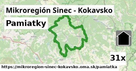 pamiatky v Mikroregión Sinec - Kokavsko