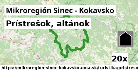 Prístrešok, altánok, Mikroregión Sinec - Kokavsko