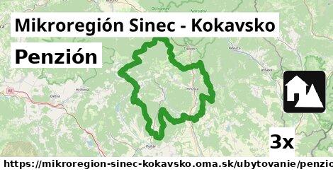 Penzión, Mikroregión Sinec - Kokavsko