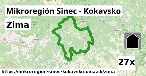 zima v Mikroregión Sinec - Kokavsko