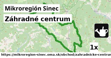 Záhradné centrum, Mikroregión Sinec