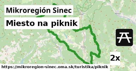 miesto na piknik v Mikroregión Sinec