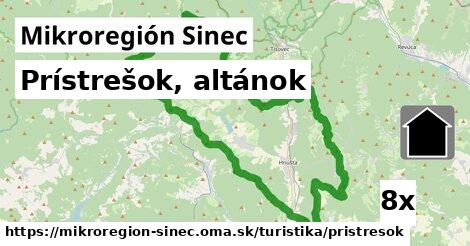 Prístrešok, altánok, Mikroregión Sinec