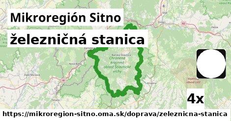 železničná stanica, Mikroregión Sitno