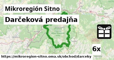 Darčeková predajňa, Mikroregión Sitno