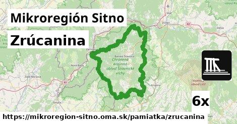 Zrúcanina, Mikroregión Sitno