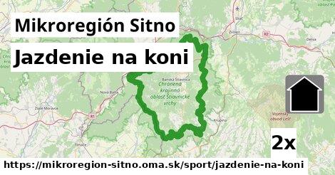 Jazdenie na koni, Mikroregión Sitno