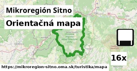 Orientačná mapa, Mikroregión Sitno