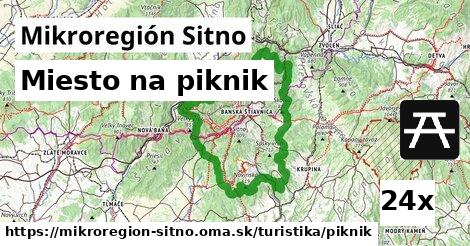 miesto na piknik v Mikroregión Sitno