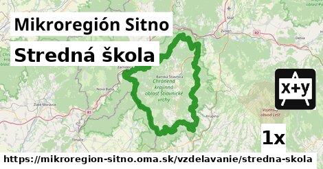 Stredná škola, Mikroregión Sitno