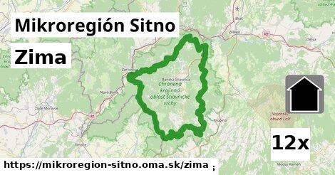 zima v Mikroregión Sitno