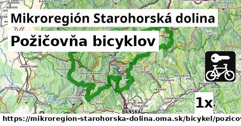 Požičovňa bicyklov, Mikroregión Starohorská dolina