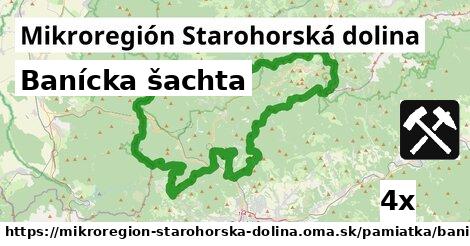 banícka šachta v Mikroregión Starohorská dolina