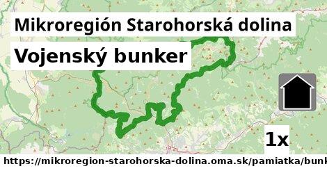 Vojenský bunker, Mikroregión Starohorská dolina