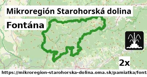 Fontána, Mikroregión Starohorská dolina