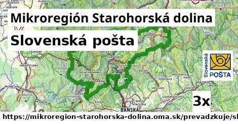 Slovenská pošta, Mikroregión Starohorská dolina