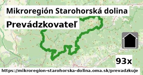 prevádzkovateľ v Mikroregión Starohorská dolina