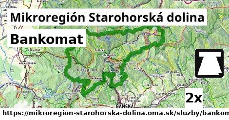 Bankomat, Mikroregión Starohorská dolina