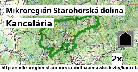 Kancelária, Mikroregión Starohorská dolina