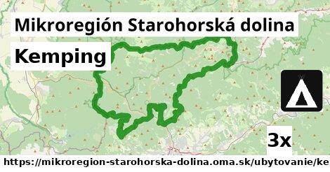 Kemping, Mikroregión Starohorská dolina