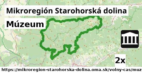 Múzeum, Mikroregión Starohorská dolina