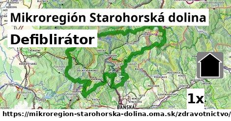 defiblirátor v Mikroregión Starohorská dolina