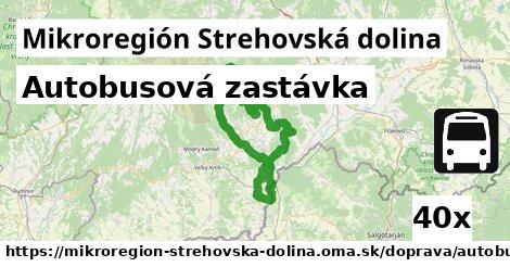 Autobusová zastávka, Mikroregión Strehovská dolina