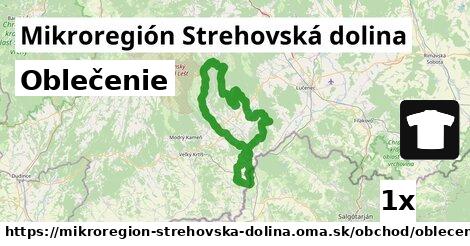 Oblečenie, Mikroregión Strehovská dolina