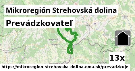 prevádzkovateľ v Mikroregión Strehovská dolina