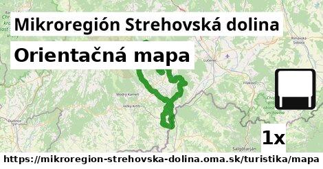 Orientačná mapa, Mikroregión Strehovská dolina