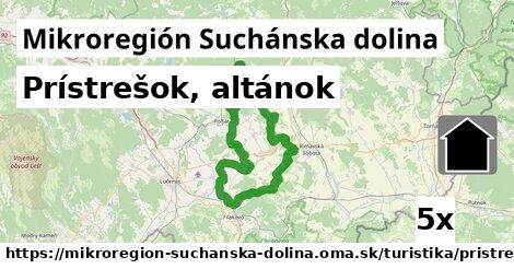 Prístrešok, altánok, Mikroregión Suchánska dolina