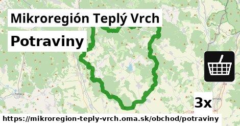 Potraviny, Mikroregión Teplý Vrch