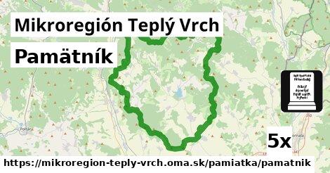 Pamätník, Mikroregión Teplý Vrch