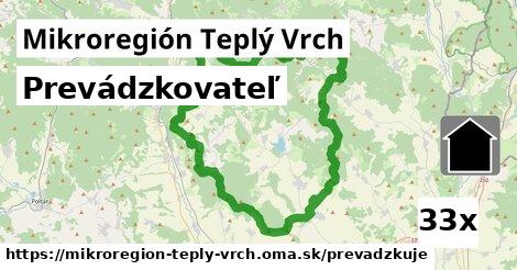 prevádzkovateľ v Mikroregión Teplý Vrch