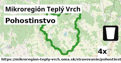 Pohostinstvo, Mikroregión Teplý Vrch