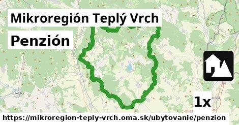 Penzión, Mikroregión Teplý Vrch