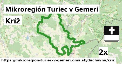 Kríž, Mikroregión Turiec v Gemeri